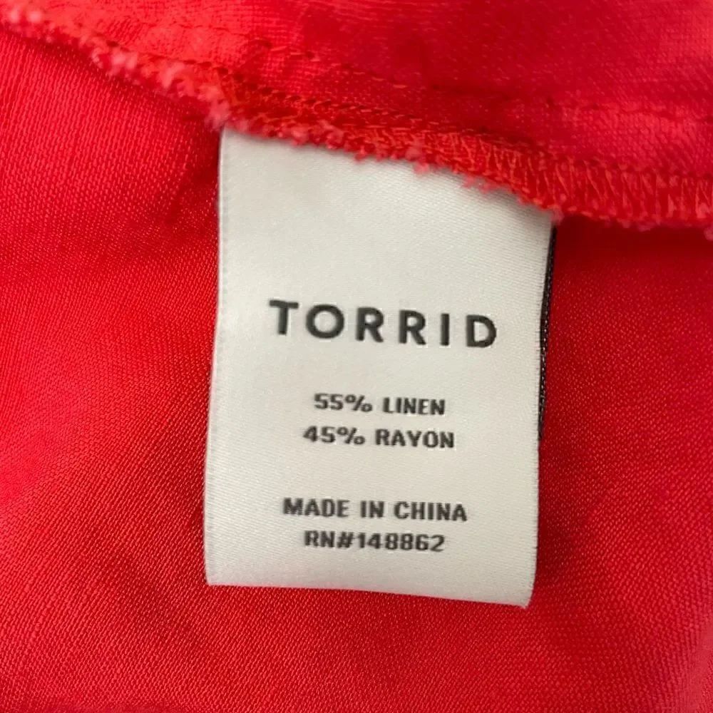 Torrid| Linen | Large| with Pockets| Utility Vest - Picture 7 of 12